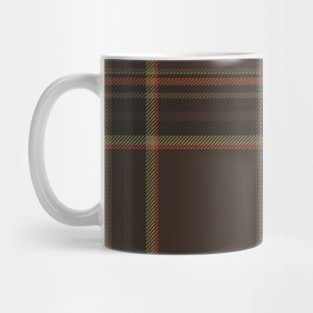 Brown Orange and yellow Tartan Plaid Pattern Mug